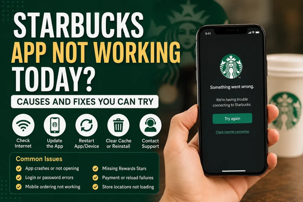 Starbucks App Not Working